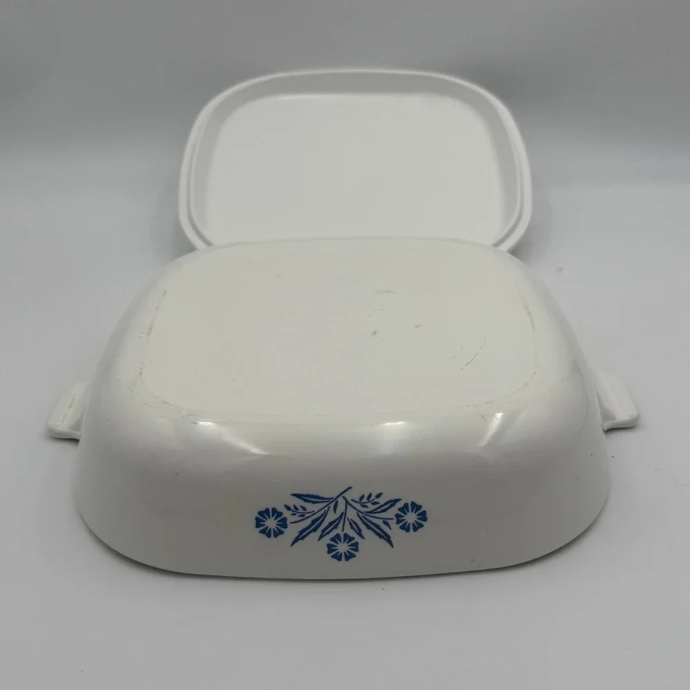 Vintage Corning Ware Cornflower Blue Pyroceram Casserole Dish with Lid A-10 USA